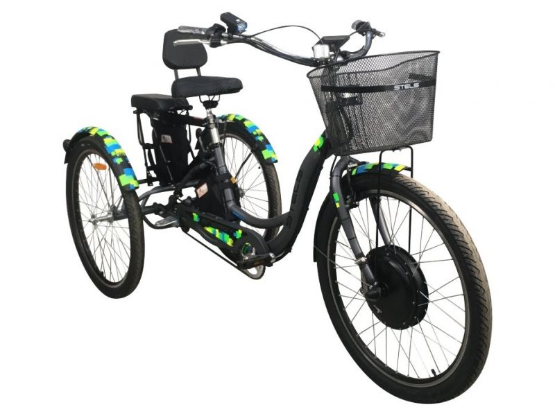 Электровелосипед трехколесный Horza Stels Trike Passenger 1000W 48V/30Ah Электровелосипед трехколесный Horza Stels Trike Passenger 1000W 48V/30Ah